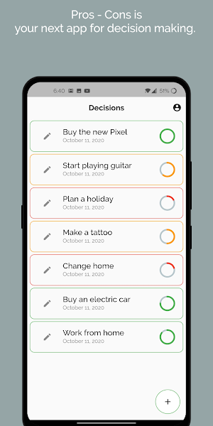 Pros-Cons - Decision Maker Screenshot 0