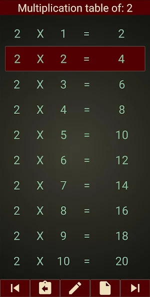 Learn Multiplication tables Screenshot 2