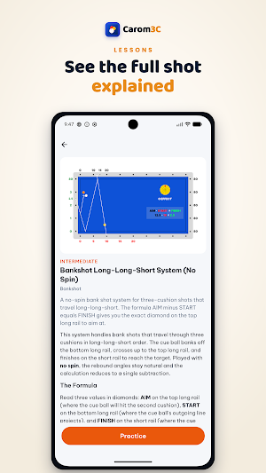 Carom 3C: Billiards & Notes Screenshot 1