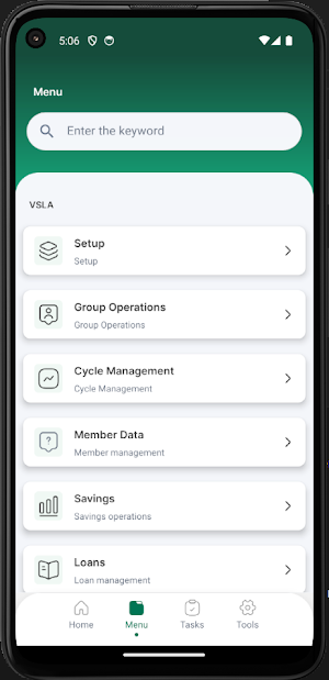 VSLA Digital Savings App Screenshot 2