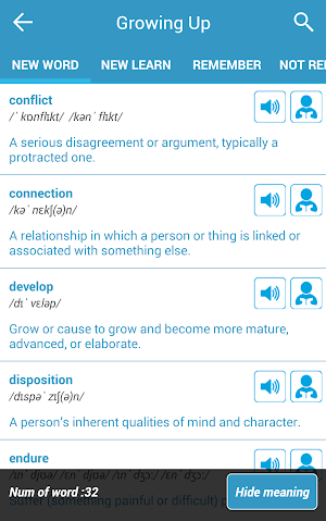 IELTS Exam Vocabulary Test Screenshot 1