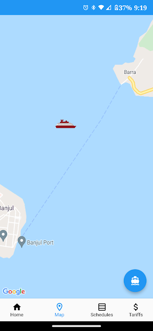 Gambia Ferries App Screenshot 1