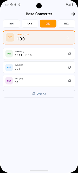 Number Base Converter Screenshot 2