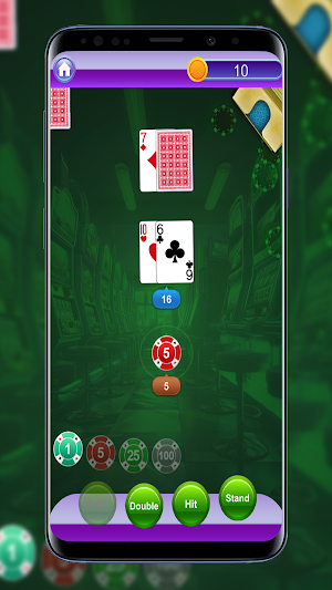 Blackjack Game House of Cards Screenshot 3