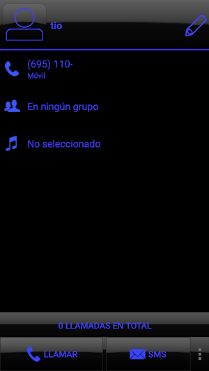 THEME BIG DARK BLUE EXDIALER Screenshot 3