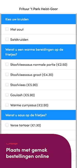 Frituur 't Park Screenshot 0