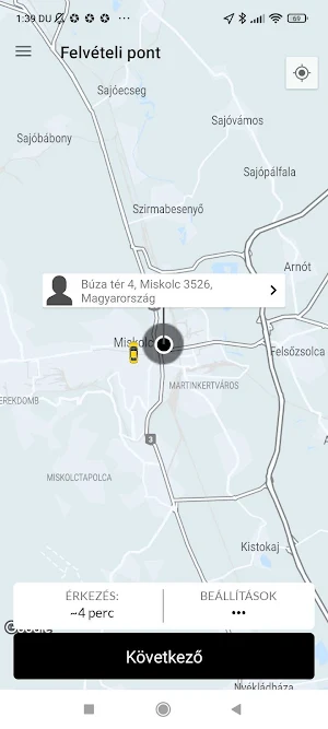 Zenit-Auto Taxi Miskolc Screenshot 1