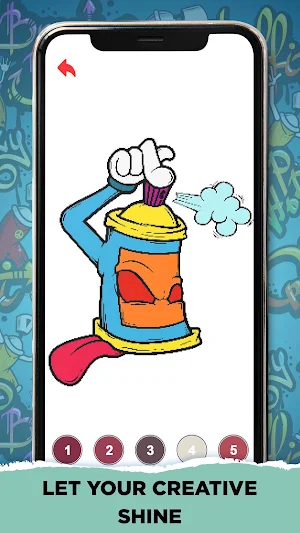 Graffiti Pixel Color By Number Screenshot 0