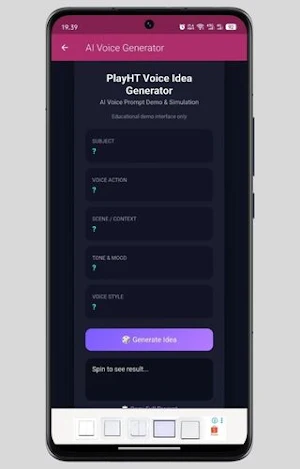PlayHT Voice to Ai Teks Guia Screenshot 2