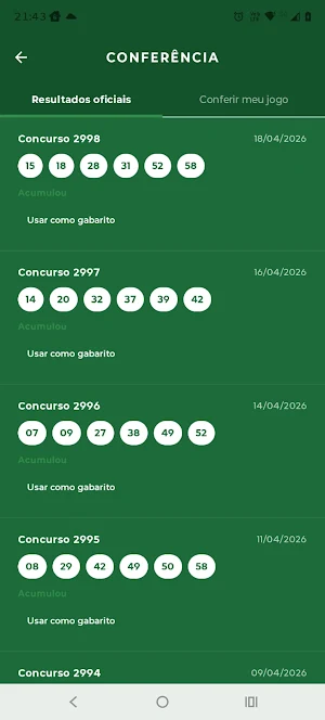 Gerador Números para Loterias Screenshot 2