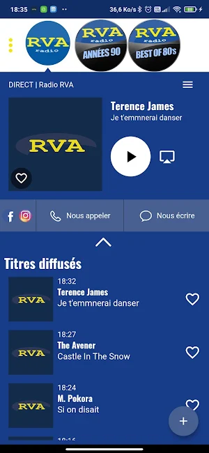 Radio RVA Screenshot 1