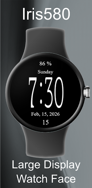 Iris580 Large Display Watch Screenshot 0