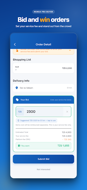 NunuaPro Buyer Screenshot 1