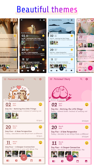 Personal diary with lock Screenshot 3
