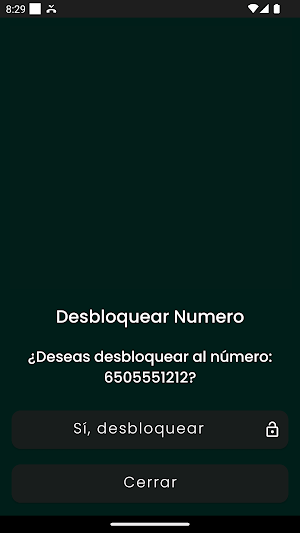 SinCobradores Bloquea Llamadas Screenshot 3