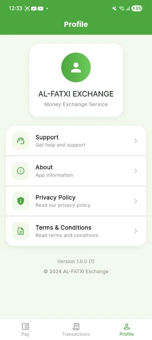 Al Fatxi Exchange Screenshot 1