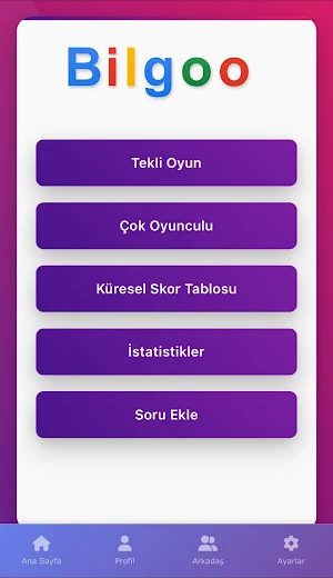 Bilgoo: Quiz & Bilgi Yarışması Screenshot 1