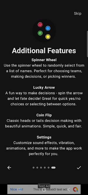 chooser,spin wheel, roulette Screenshot 2