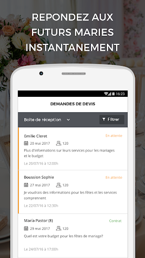 Mariages.net pour l'entreprise Screenshot 2