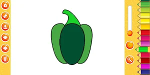 Fruit & Veg Coloring Book Kids Screenshot 3