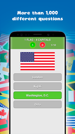 Countries, capitals and flags of the world Screenshot 1