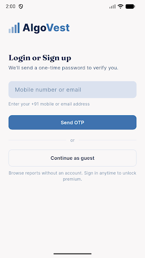 AlgoVest Screenshot 0