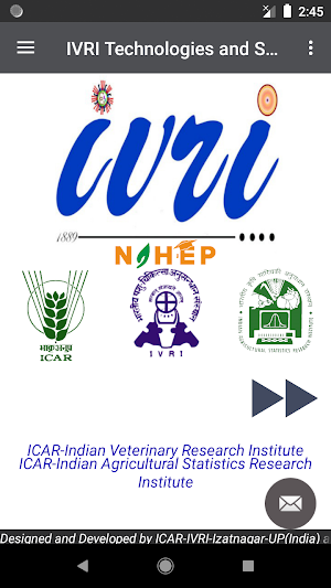 IVRI-Technologies & Services App तकनीकी एवम सेवाएं Screenshot 1