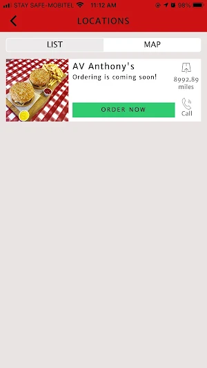 AV Anthony's Restaurant Screenshot 1