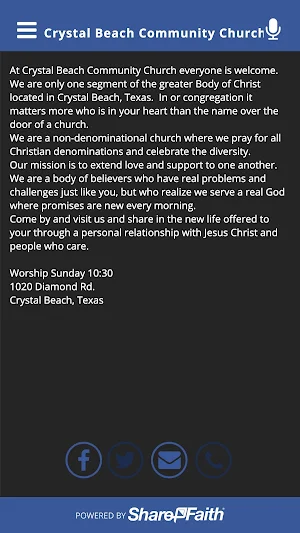Crystal Beach Community Church Screenshot 2