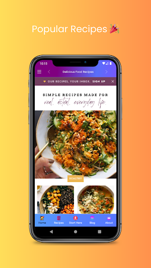 Delicious Food Recipes Screenshot 1