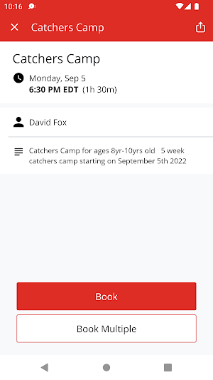 Sluggers Sports Center Screenshot 2