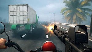 Gun Bike Traffic Shooter Screenshot 1