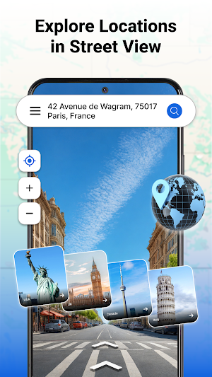 GPS Tracker & Map Street View Screenshot 2