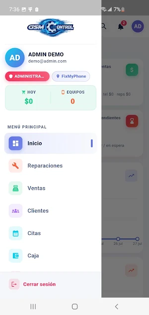 GSM Control Screenshot 1