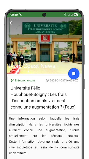 Actualités Côte d'Ivoire Screenshot 1