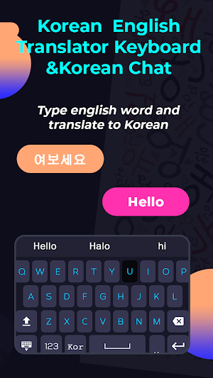 Korean English Translator Keyboard & Korean Chat Screenshot 1