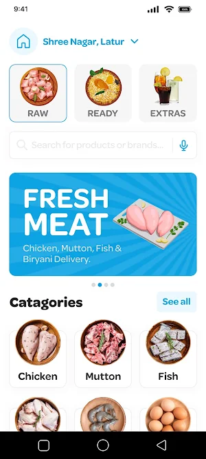 Freshline: Chicken Meat Fish Screenshot 1