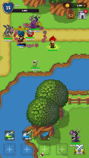The Walking Hero (Auto Battle Idle RPG MMO Game) Screenshot 1
