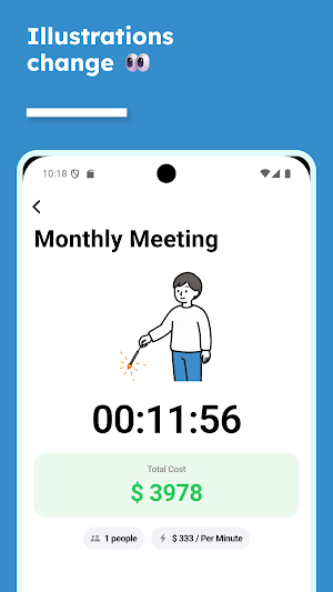 MeetBurn Meeting Cost Screenshot 2
