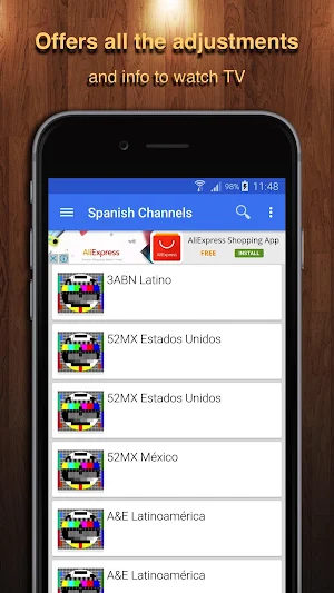 TV Argentina Channel Data Screenshot 0