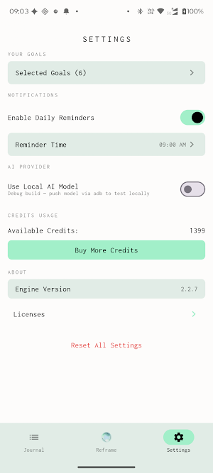 Peace of Mind CBT - AI Therapy Screenshot 3