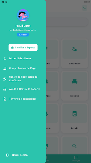ServiHogar App Screenshot 2