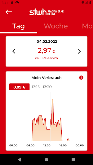 STWH Prepaidstrom-App Screenshot 2