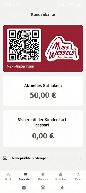 Bäckerei Musswessels Screenshot 1