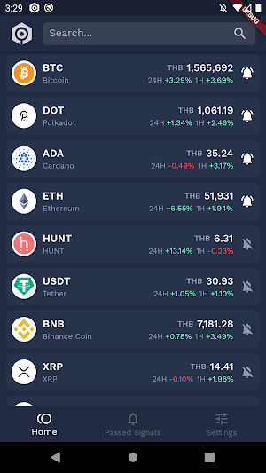 Blocksignal - A Bitcoin and cryptocurrency Alerts Screenshot 1