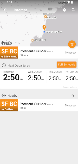 Québec Intercar Bus - MonTran… Screenshot 1