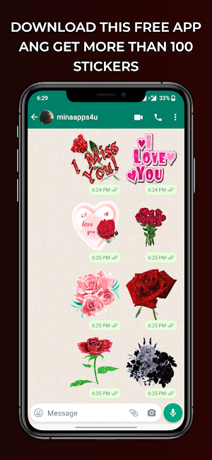 Flowers Animated Stickers Screenshot 1
