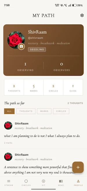 QYRO - Spiritual Networking Screenshot 1