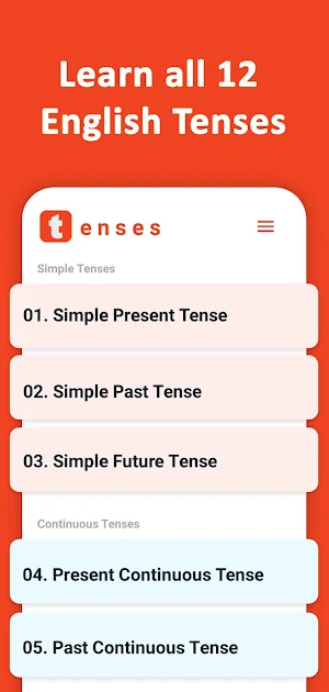 English Tenses Active, Passive Screenshot 0