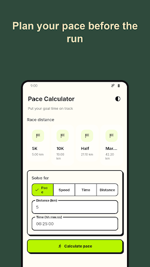 Running Pace Calculator Screenshot 0